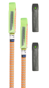 Lonża Woodpecker pomarańczowo-szara 2 oka 4,2 m