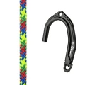 Hak DMM Captain szary z liną Hercules 10 mm z okiem