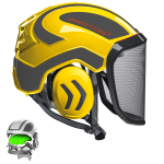 Kask Protos Integral ARBORIST żółto-szary
